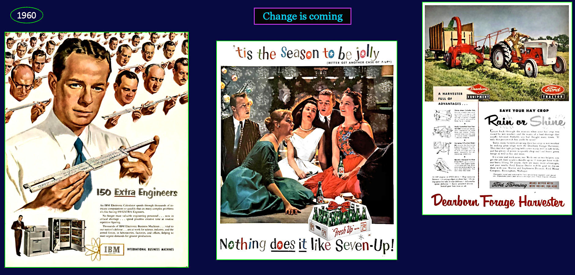 Magazine ads losing their 'pop', 1960